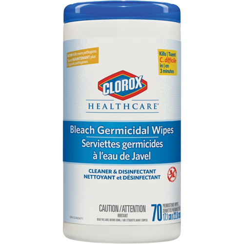 Healthcare&reg; Disinfecting Bleach Wipes, 70 Count Cintas