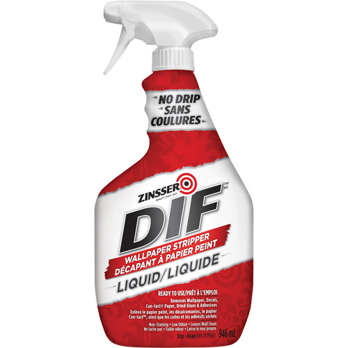 D&eacute;capant &agrave; papier peint &agrave; action rapide DIF, 946 ml, Bouteille &agrave; g&acirc;chette Cintas