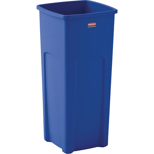 Conteneur de recyclage carr&eacute; Untouchable, Vrac, Plastique, 23 gal. US Cintas