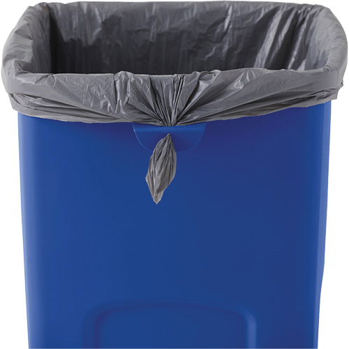 Conteneur de recyclage carr&eacute; Untouchable, Vrac, Plastique, 23 gal. US Cintas