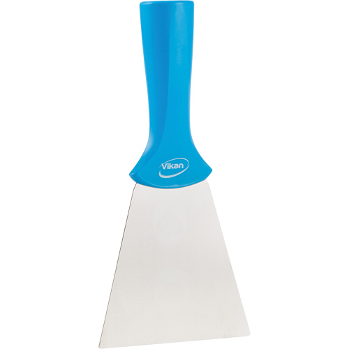 Handle-Mounted Stainless Steel Scraper, Blue, 4" W x 8" L Cintas