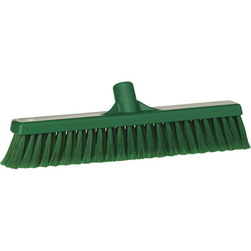 Fine Particle Push Broom, Fine/Split Bristles, 16-1/4", Polypropylene, Green Cintas