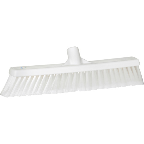 Fine Particle Push Broom, Fine/Split Bristles, 16-1/4", Polypropylene, White Cintas