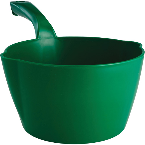 Round Bowl Scoop, Plastic, Green, 64 oz. Cintas