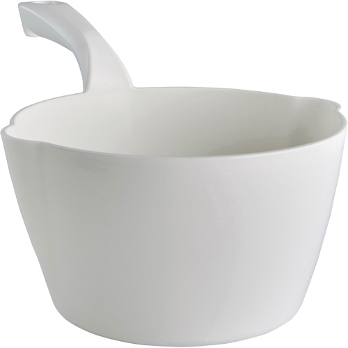 Round Bowl Scoop, Plastic, White, 64 oz. Cintas