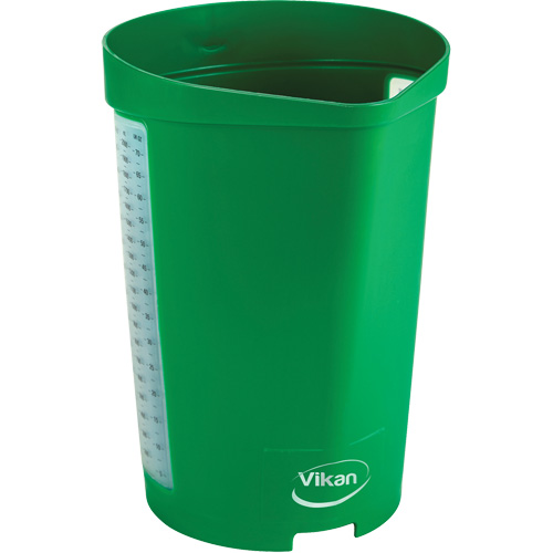 Cruche gradu&eacute;e, Plastique, Vert, 65 oz Cintas