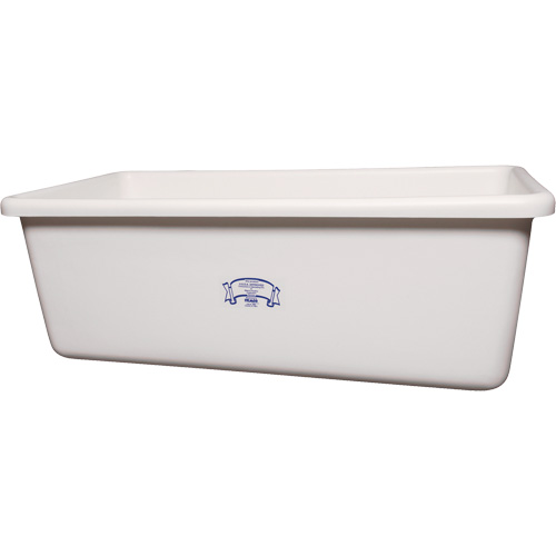 Transport Storage Tub, Plastic, White Cintas