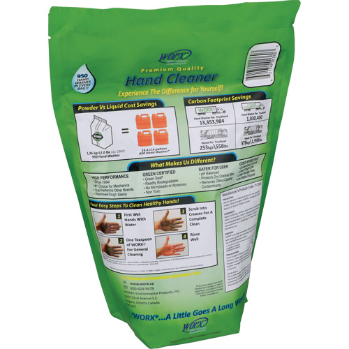 Nettoyant pour les mains biod&eacute;gradable, Poudre, 3 lb, Recharge, Parfum&eacute; Cintas
