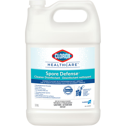 Clorox Healthcare&reg; Spore Defense Cleaner Disinfectant, 3.78 L, Jug Cintas