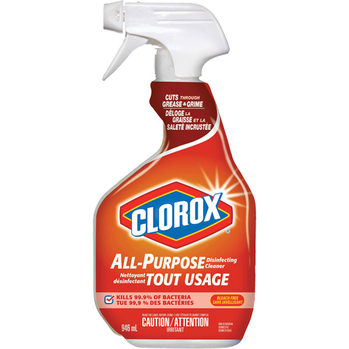 Nettoyant d&eacute;sinfectant tout usage &agrave; pulv&eacute;riser, 946 ml, Bouteille &agrave; g&acirc;chette Cintas