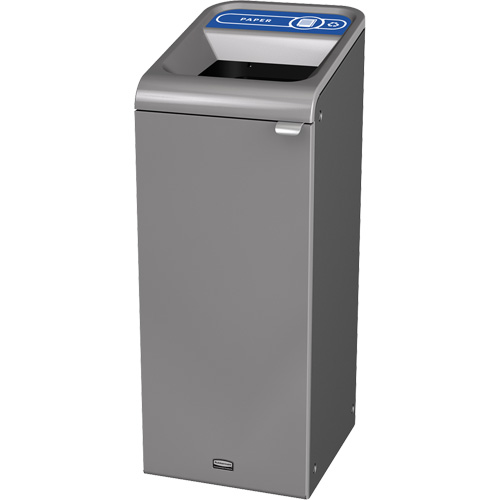 Conteneur pour d&eacute;chets de papier Configure, Vrac/Bord de rue/De bureau, Acier, 15 gal. US Cintas