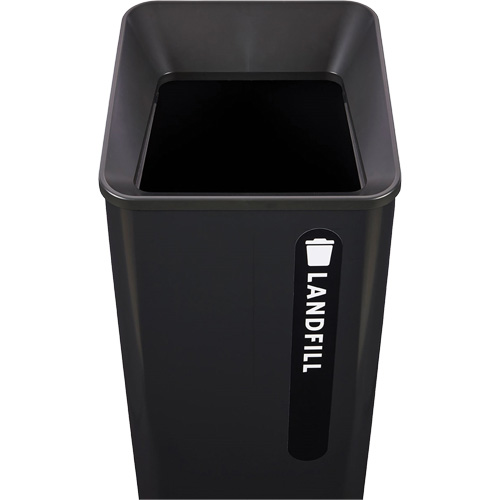 Bac d'ordures destin&eacute;s &agrave; l'enfouissement Sustain, Plastique/Acier, 23 gal. US Cintas