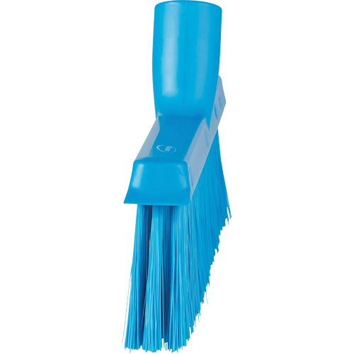 Balai biseaut&eacute; avec pas de vis inclin&eacute;, Crins Moyen, 10", Polyester, Bleu Cintas
