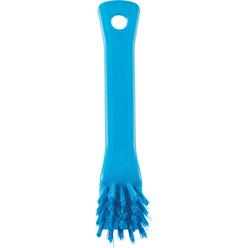 Brosse avec rebord grattoir, Soies Ferme, Longueur de 6", Bleu Cintas