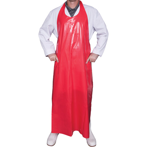 Tablier Top Dog de 8 mil, Polyur&eacute;thane, 45" lo x Rouge Cintas