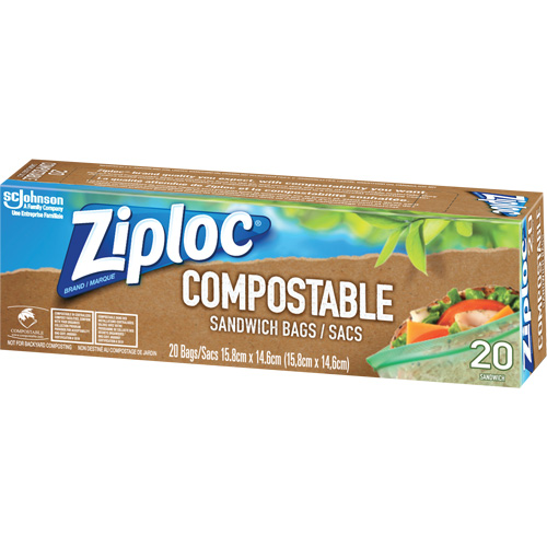 Sacs &agrave; sandwich compostables Ziploc Cintas