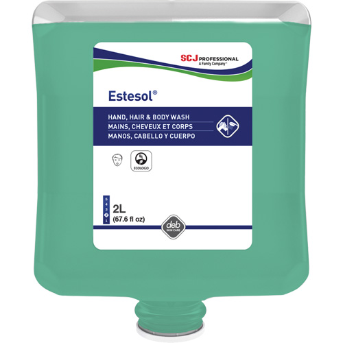 Nettoyant pour les mains, les cheveux et le corps Estesol, 2 L, For&ecirc;t tropicale, Cartouche en plastique Cintas