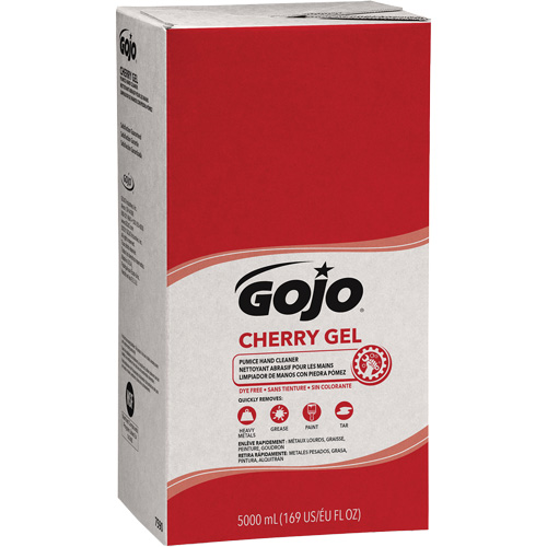 Nettoyant &agrave; mains pour distributeur Pro TDX, Gel/Pierre ponce, 5000 ml, Recharge, Cerise Cintas