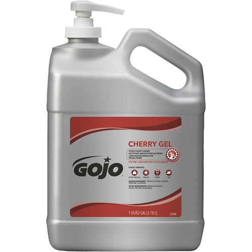 Hand Cleaner, Gel/Pumice, 4.5 L, Pump Bottle, Cherry Cintas