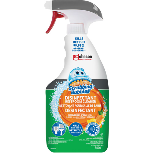 Nettoyant d&eacute;sinfectant pour toilette Scrubbing Bubbles, 32 oz, Bouteille &agrave; g&acirc;chette Cintas