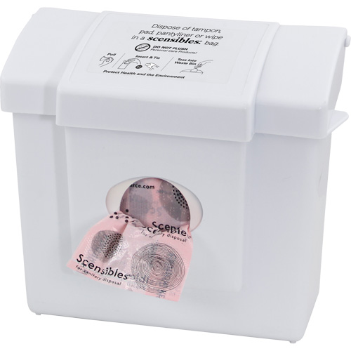 Contenant &agrave; d&eacute;chets & distributeur combin&eacute; Scensibles Cintas