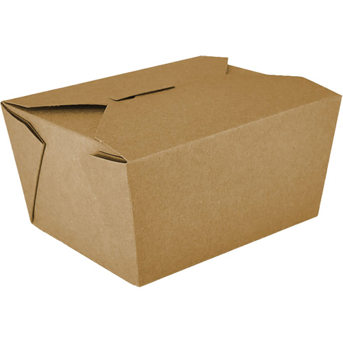 Contenants pour aliments &agrave; emporter Kraft, Ondul&eacute;, Rectangulaire Cintas