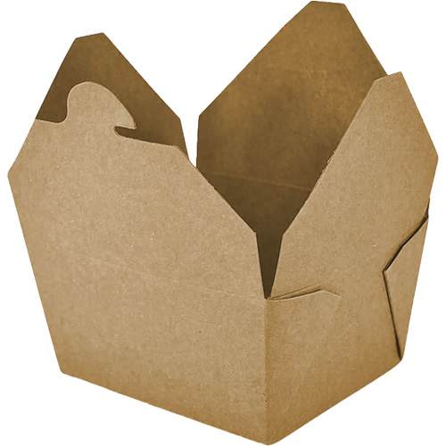 Contenants pour aliments &agrave; emporter Kraft, Ondul&eacute;, Rectangulaire Cintas