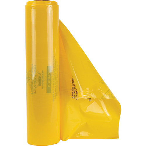 Doublures pour d&eacute;chets dangereux, Amiante, 40" lo x 35" la, 3 mils Cintas