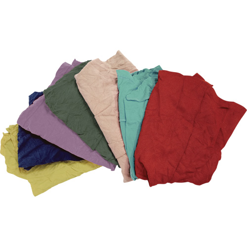 Recycled Material Wiping Rags, Fleece, Mix Colours, 25 lbs. Cintas