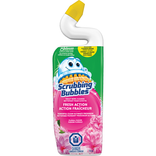 Gel nettoyant &agrave; triple action pour cuvette Scrubbing Bubbles, 710 ml, Bouteille Cintas