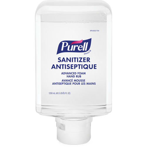 Mousse d&eacute;sinfectante avanc&eacute;e pour les mains ES10, 1200 ml, Cartouche de recharge, 70 % alcool Cintas