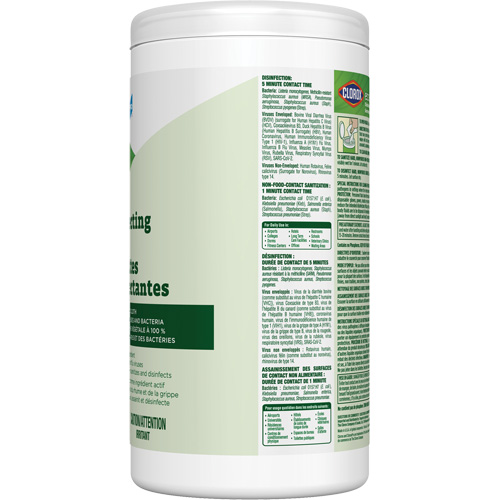 Lingettes d&eacute;sinfectantes EcoClean, 75 lingettes Cintas
