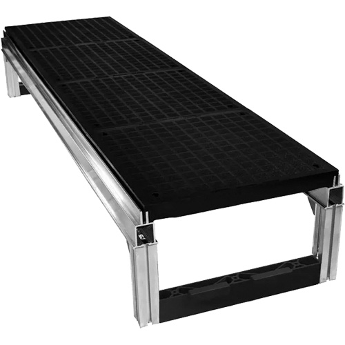 FOUNDATION Smooth Modular Aluminum Work Platform Kit, 36" W x 72" D, 400 lbs. Capacity, All-Welded Cintas
