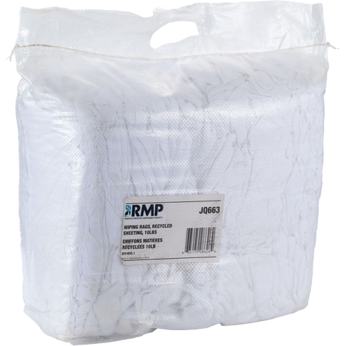 Wiper Rags, White, 10 lbs. Cintas