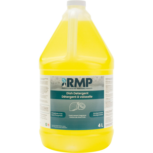 Savon au citron pour vaisselle, Liquide, 4 L, Citron Cintas