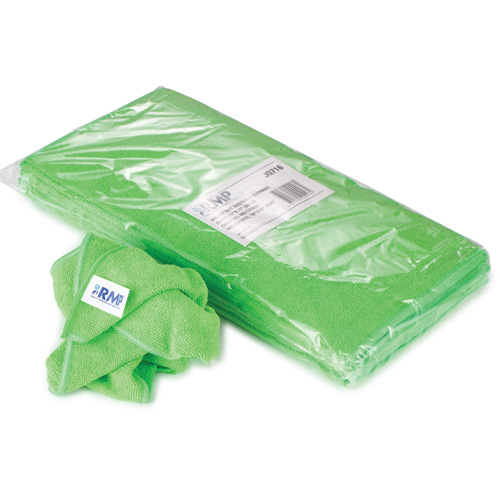Dusting & Cleaning Cloth, Microfibre, Green Cintas