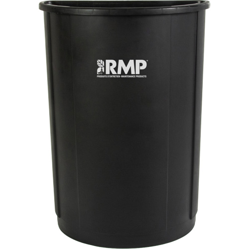 Poubelle demi-ronde, Poly&eacute;thyl&egrave;ne, 21 gal. US Cintas