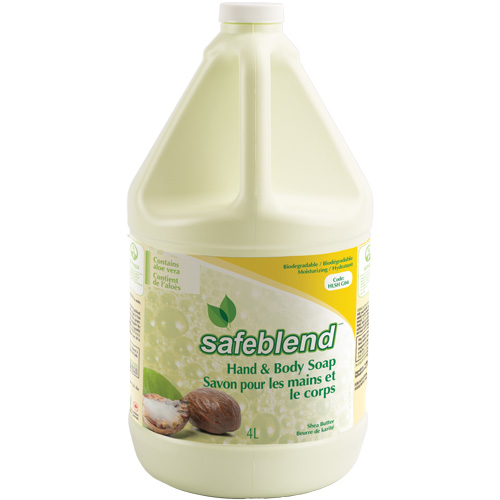 Shea Butter Hand & Body Soap, Liquid, 4 L, Scented Cintas