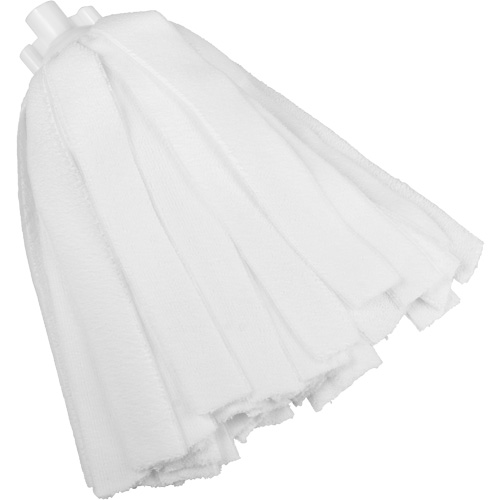 Socket Mop, White, Microfibre, Cut Style Cintas