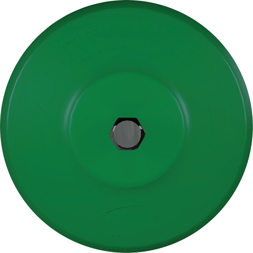 Brosse ronde HyDrive pour perceuse, Soies Tr&egrave;s ferme, Longueur de 3-1/10", Vert Cintas
