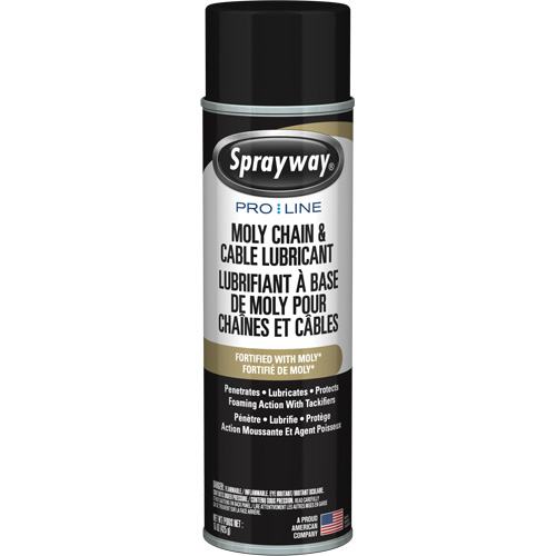 Lubrifiant au molybd&egrave;ne Pro Line pour chaînes et c&acirc;bles, Canette a&eacute;rosol Cintas