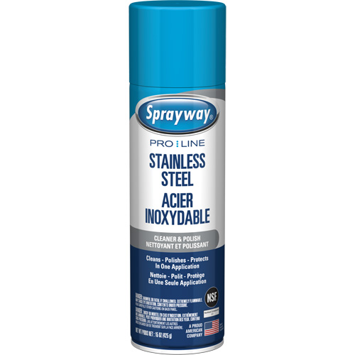 Pro Line Stainless Steel Cleaner & Polish, 15 oz., Aerosol Can Cintas