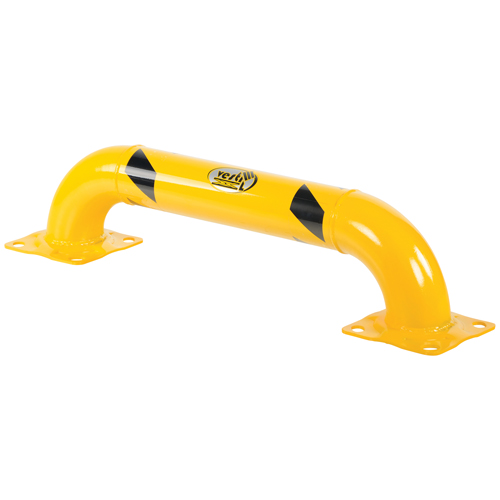 Garde-corps &agrave; profil bas pour rayonnages, 3' la x 0,75' h, Jaune Cintas