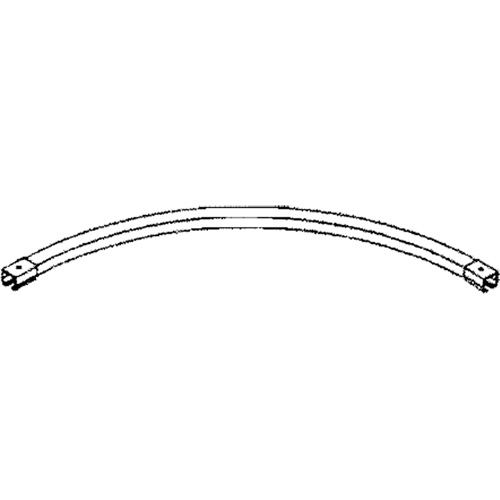 90° Curved Curtain Partition Track with Splicers, 3' L Cintas