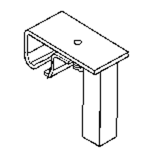 Track Bracket for Floor Support Hardware Cintas