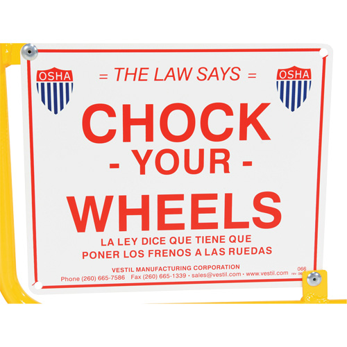 Flag Rail Chock Cintas