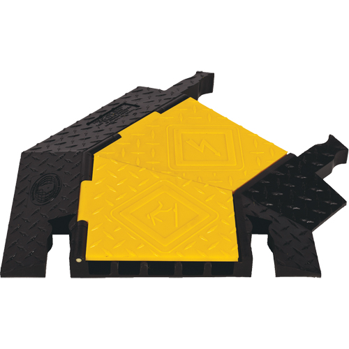 Yellow Jacket&reg; 5-Channel Heavy Duty Cable Protector - Right Turn Cintas