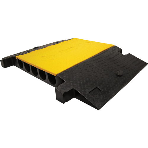 Yellow Jacket&reg; Heavy Duty Cable Protector, 5 Channels, 35.75" L x 57.25" W x 5.125" H Cintas