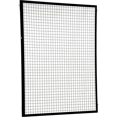 Adjustable Perimeter Guard Panel, 6' H x 5' W, Black Cintas