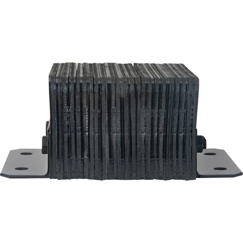 Butoirs de quai lamell&eacute;s, Horizontal, Caoutchouc, 12" la x 6" p x 10" h Cintas